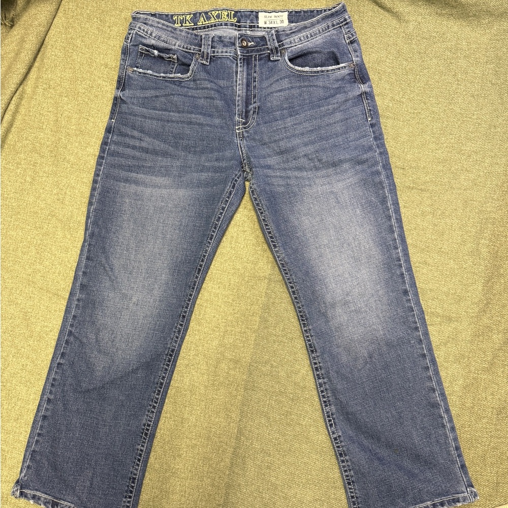 TK Axel Men's Blue Jeans 34W 30L